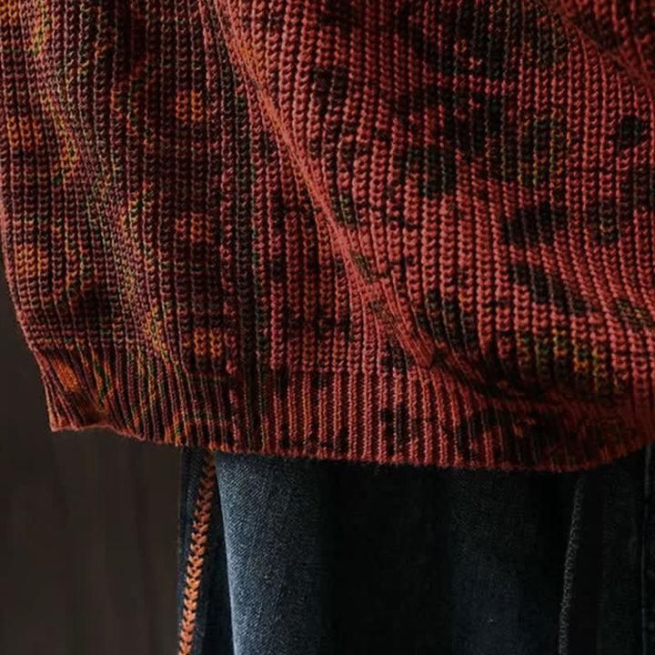 Felpa con cappuccio a maniche lunghe da donna in cotone con stampa Buddha Stones Fall Striped Geometric Flowers. - image 9