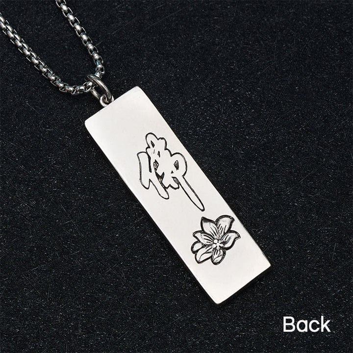 Collana con ciondolo portafortuna in stile vintage Buddha Stones Tathagata Buddha, amuleto di protezione e forza, portafortuna. - image 12