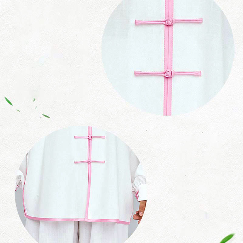 Buddha Stones Meditazione Zen Preghiera Spirituale Tai Chi Qigong Pratica Unisex Ricamo Abbigliamento Set - image 13