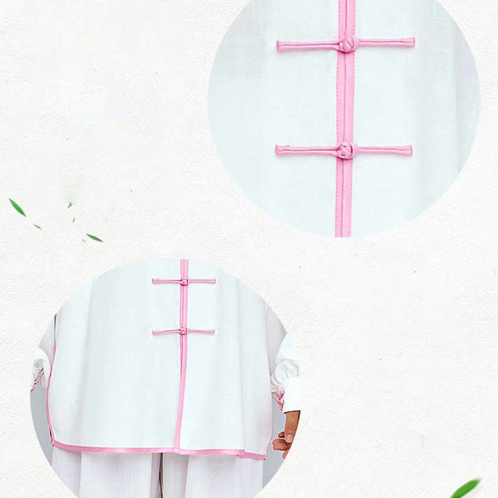 Buddha Stones Meditazione Zen Preghiera Spirituale Tai Chi Qigong Pratica Unisex Ricamo Abbigliamento Set - image 13