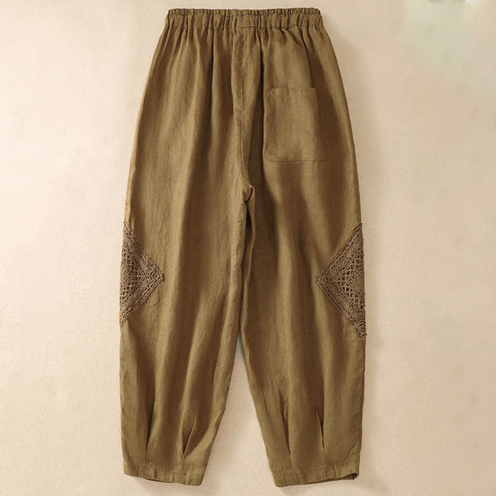 Pantaloni harem da donna estivi con coulisse e tasche Buddha Stones - image 16