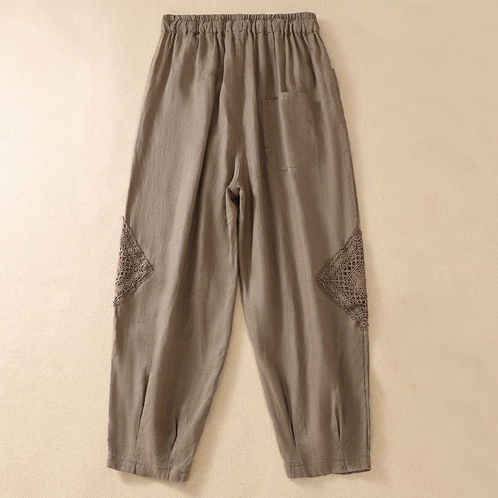 Pantaloni harem da donna estivi con coulisse e tasche Buddha Stones - image 1