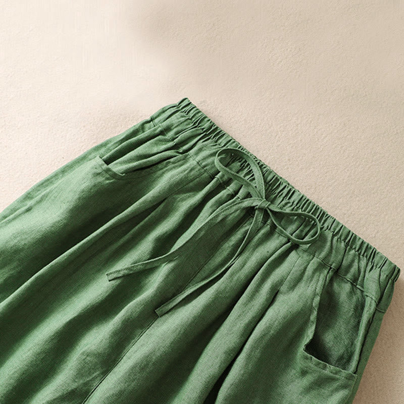 Pantaloni harem da donna estivi con coulisse e tasche Buddha Stones - image 8