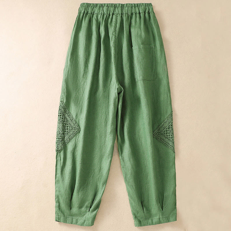 Pantaloni harem da donna estivi con coulisse e tasche Buddha Stones - image 7