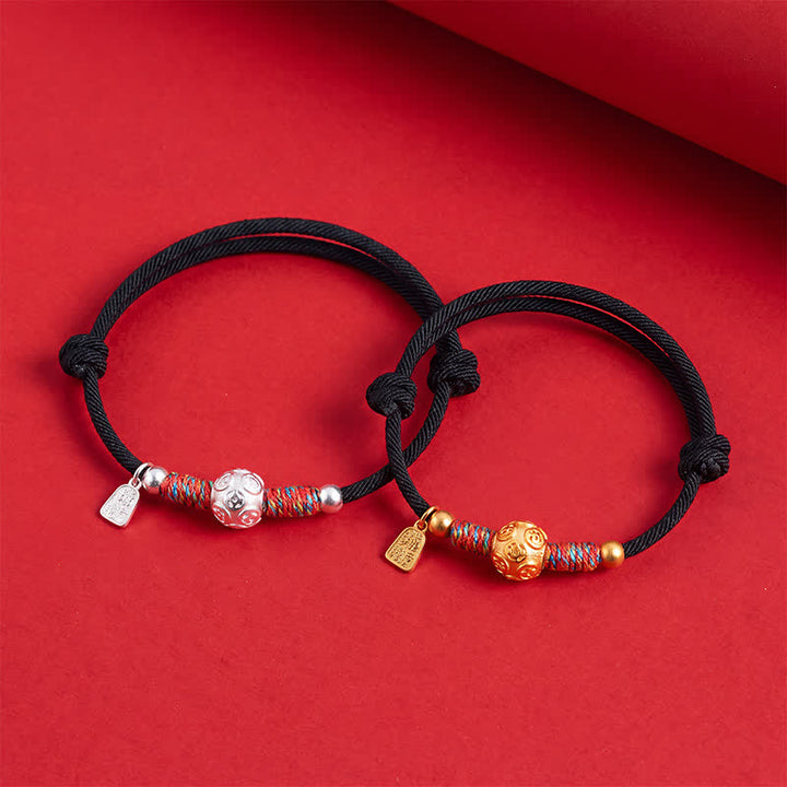 Buddha Stones Bracciale in argento sterling 999 con cordino rosso, intrecciato a mano, protezione. - image 23