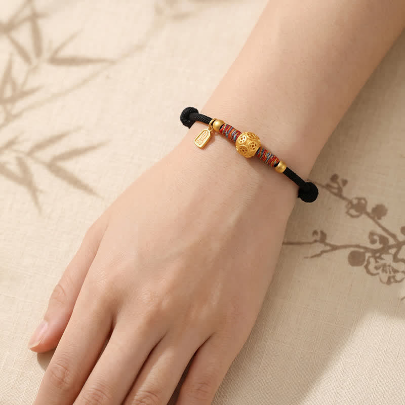 Buddha Stones Bracciale in argento sterling 999 con cordino rosso, intrecciato a mano, protezione. - image 18
