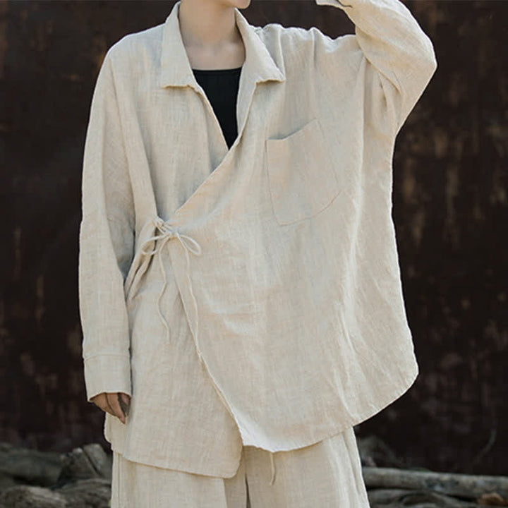 Buddha Stones Meditazione Ramie Cotone Abbigliamento - image 12