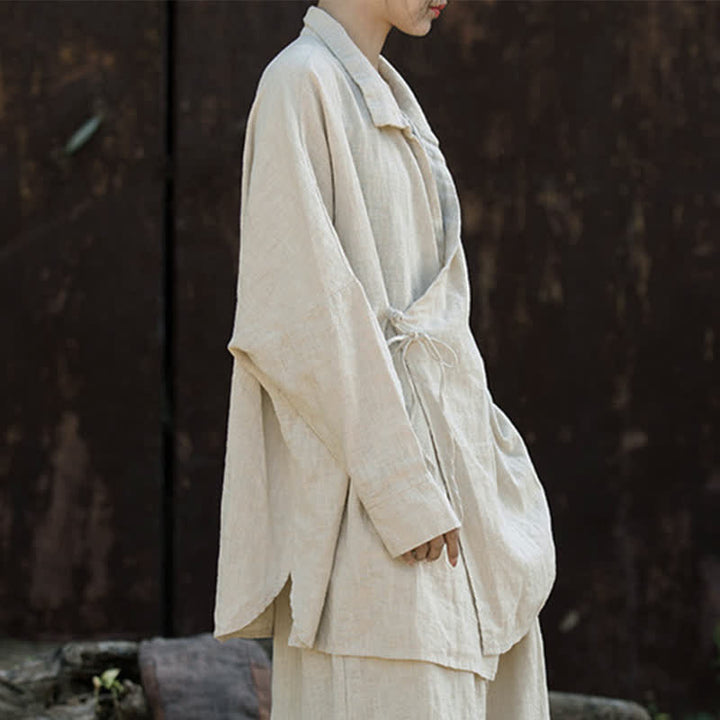 Buddha Stones Meditazione Ramie Cotone Abbigliamento - image 7