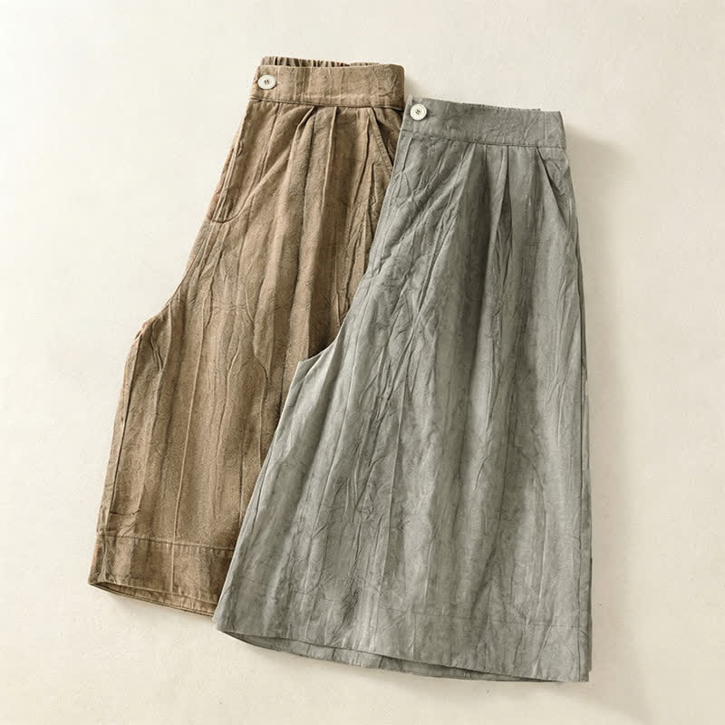 Buddha Stones Pantaloncini da donna estivi casual, minimalisti, tinta unita, con tasca - image 18