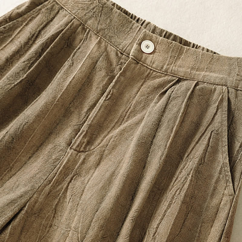 Buddha Stones Pantaloncini da donna estivi casual, minimalisti, tinta unita, con tasca - image 6