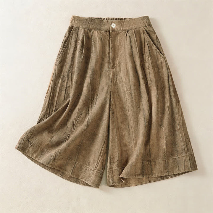 Buddha Stones Pantaloncini da donna estivi casual, minimalisti, tinta unita, con tasca - Legno robusto - US8-10, UK/AU12-14, EU40-42 (2XL) - image 0