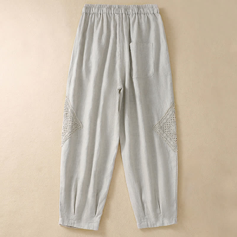 Pantaloni harem da donna estivi con coulisse e tasche Buddha Stones - image 14