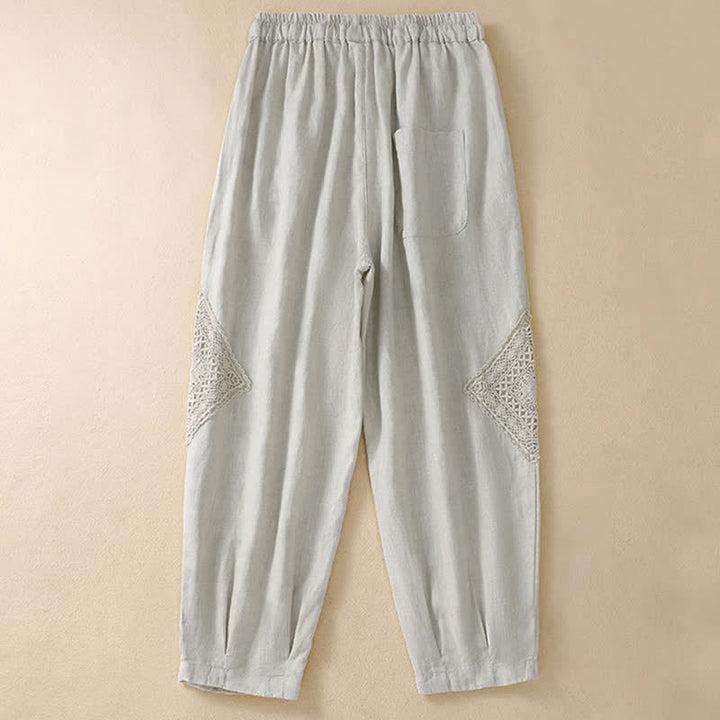 Pantaloni harem da donna estivi con coulisse e tasche Buddha Stones - image 14