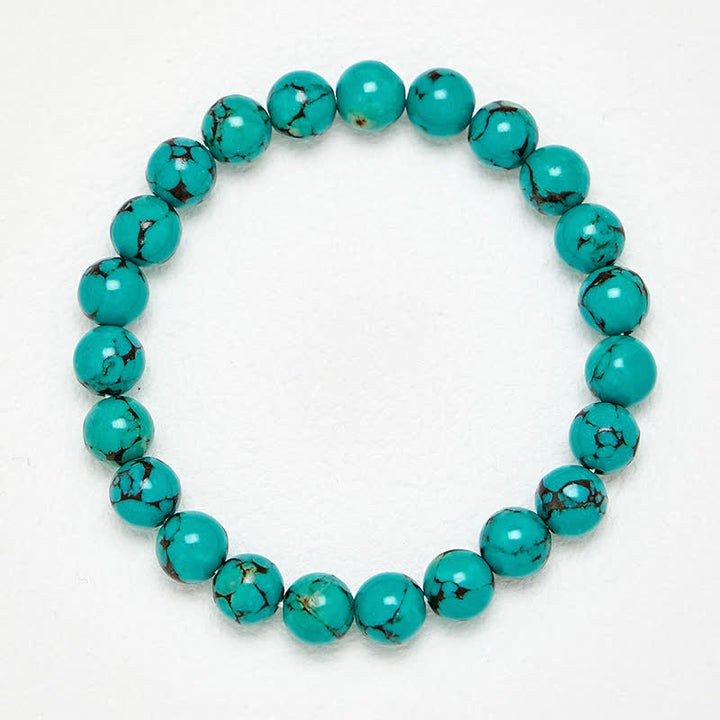 Buddha Stones Bracciale protettivo con perline turchesi - image 3