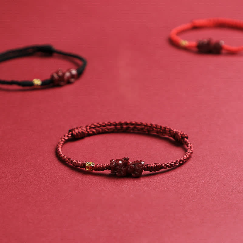 Buddha Stones Bracciale regolabile con cordino rosso e moneta cinese Pi Xiu in argento sterling 925, simbolo di ricchezza. - image 9