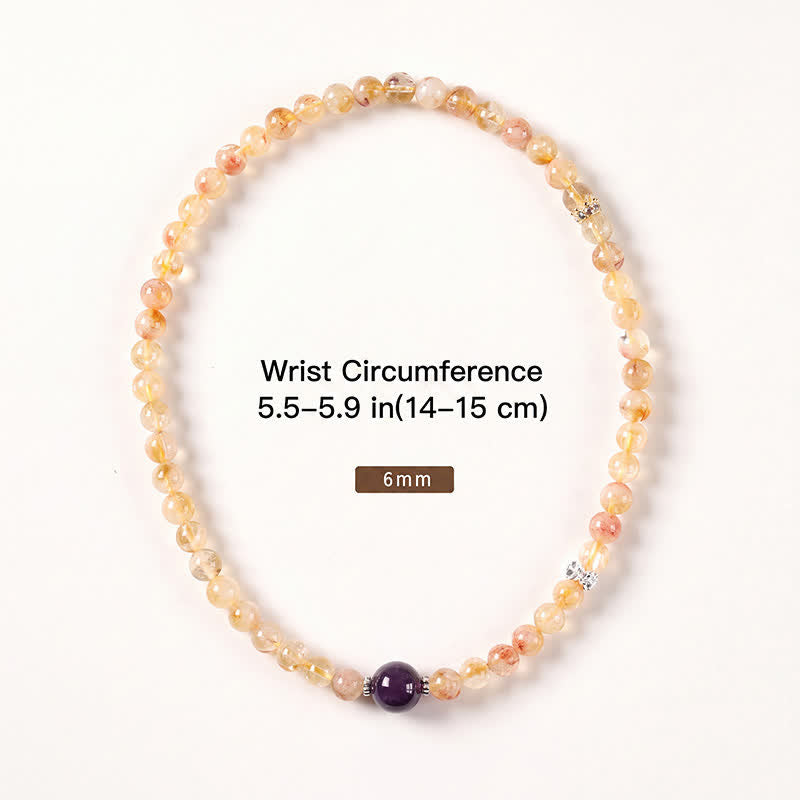 Buddha Stones Bracciale doppio avvolgente in citrino Pi Xiu, simbolo di abbondanza e ricchezza. - image 15