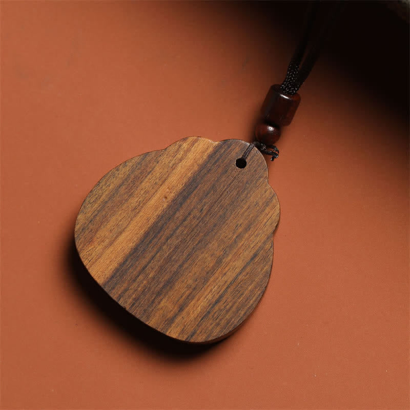 Buddha Stones Collana a corda intrecciata con intarsi in smalto Sappanwood Lotus Purity. - image 3