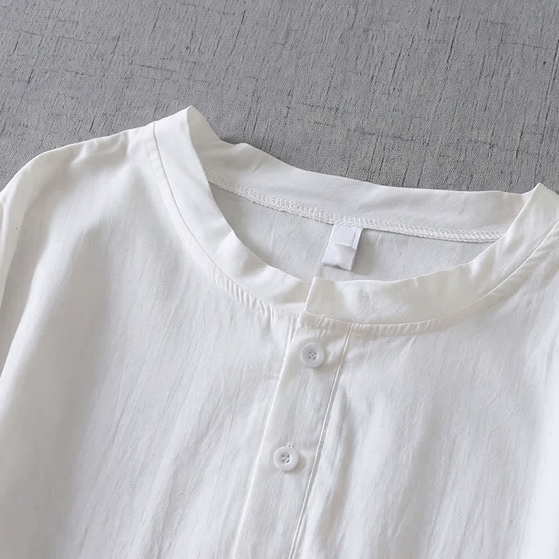 Buddha Stones Camicia da donna a maniche lunghe, tinta unita, con bottoni e taschino, ideale per l'autunno. - image 12