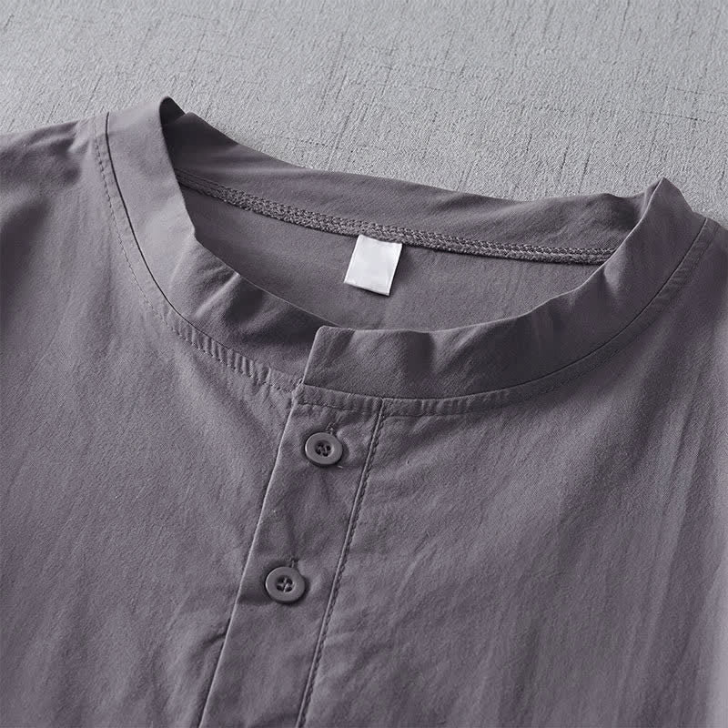 Buddha Stones Camicia da donna a maniche lunghe, tinta unita, con bottoni e taschino, ideale per l'autunno. - image 1