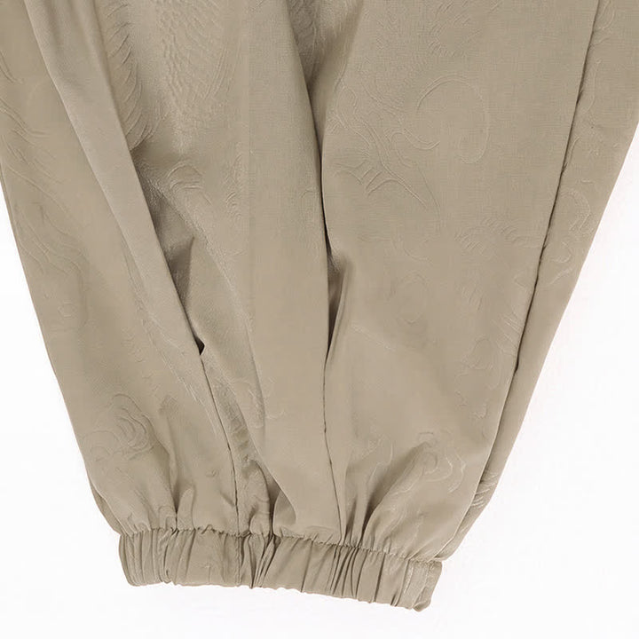 Buddha Stones Pantaloni harem da uomo stile Tang, casual, primavera/estate, con coulisse e tasca, modello corto. - image 13