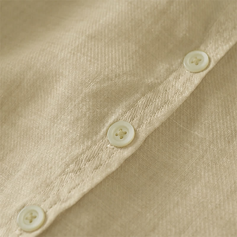 Buddha Stones Camicia da donna a maniche corte, classica, semplice, con bottoni, tinta unita, ideale per l'estate. - image 12