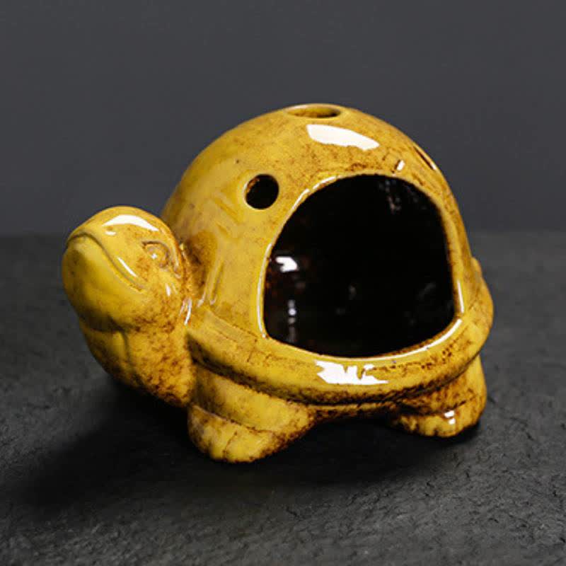 Buddha Stones Bruciatore di incenso in ceramica a forma di tartaruga - image 12