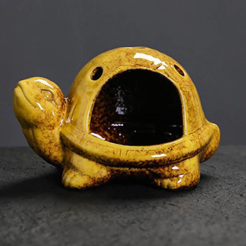 Buddha Stones Bruciatore di incenso in ceramica a forma di tartaruga - image 13