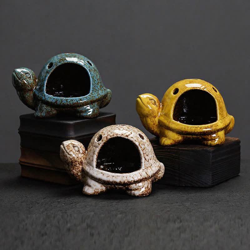 Buddha Stones Bruciatore di incenso in ceramica a forma di tartaruga - image 19