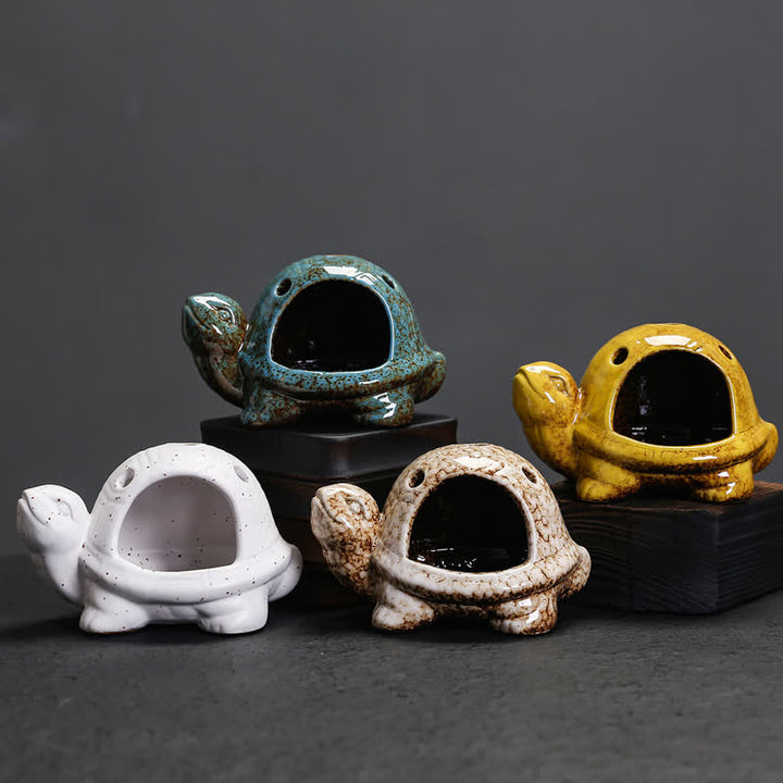 Buddha Stones Bruciatore di incenso in ceramica a forma di tartaruga - image 20