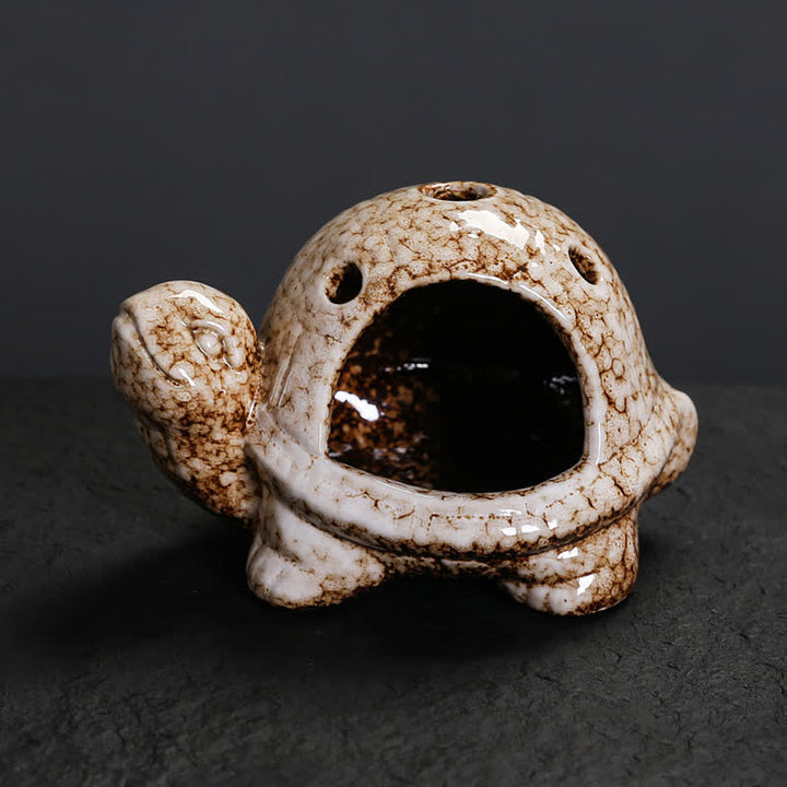 Buddha Stones Bruciatore di incenso in ceramica a forma di tartaruga - image 8