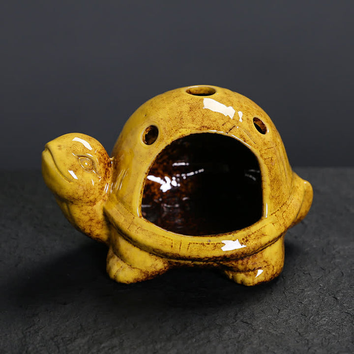 Buddha Stones Bruciatore di incenso in ceramica a forma di tartaruga - image 14