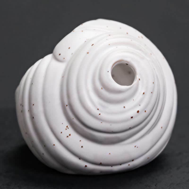 Buddha Stones Bruciatori di incenso in ceramica Shankha, conchiglia purificatrice. - image 10