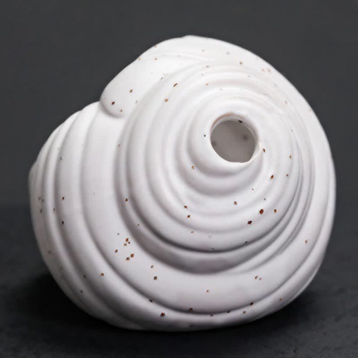 Buddha Stones Bruciatori di incenso in ceramica Shankha, conchiglia purificatrice. - image 10