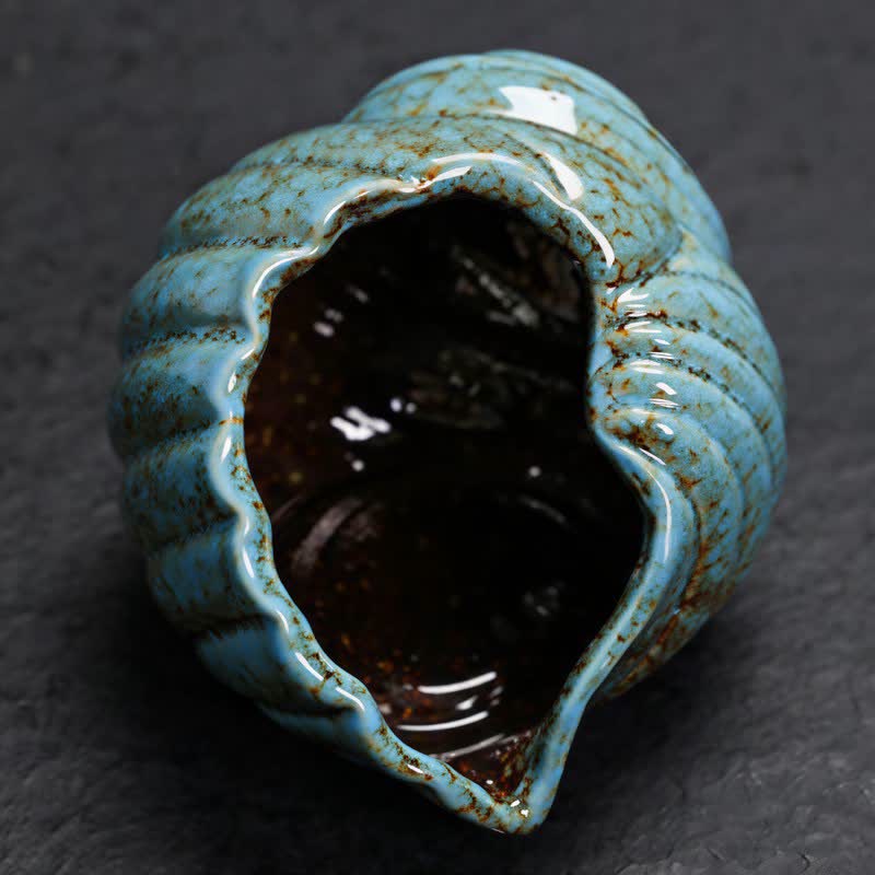Buddha Stones Bruciatori di incenso in ceramica Shankha, conchiglia purificatrice. - image 2