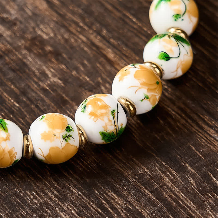 Buddha Stones Bracciale portafortuna con design a tartaruga e turchese bianco naturale - image 9