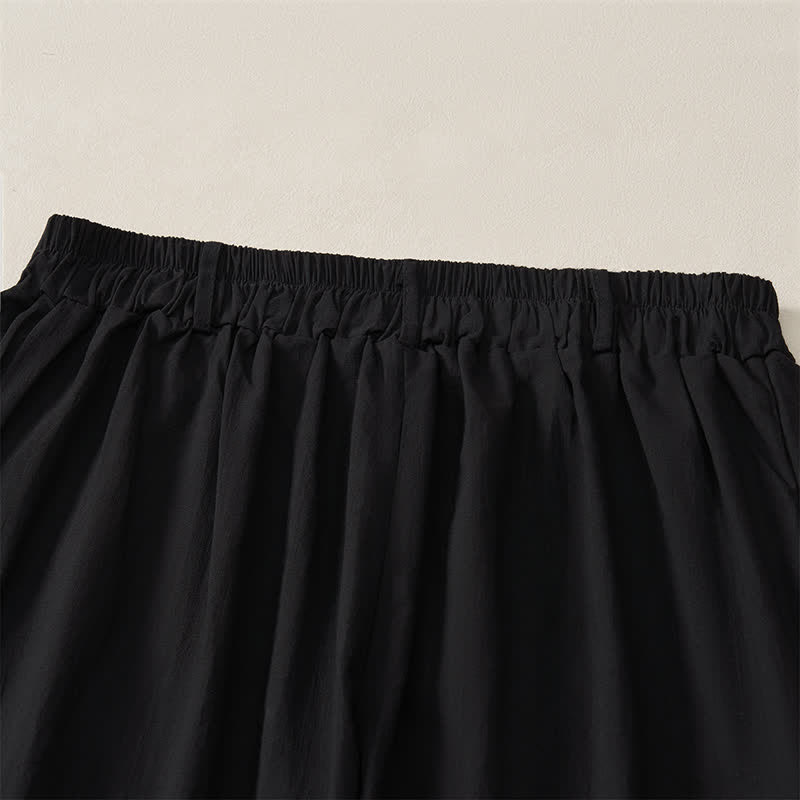 Buddha Stones Pantaloni casual basici da donna a gamba dritta con tasche, ideali per primavera/estate. - image 13