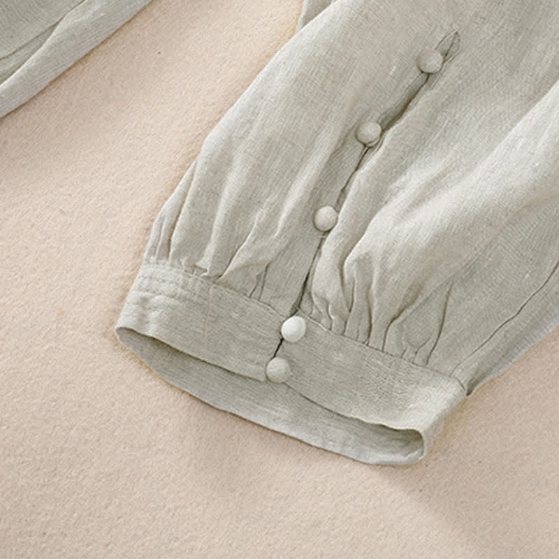 Buddha Stones Pantaloni corti basici casual da donna, tinta unita, per primavera/estate, modello harem con tasche. - image 19
