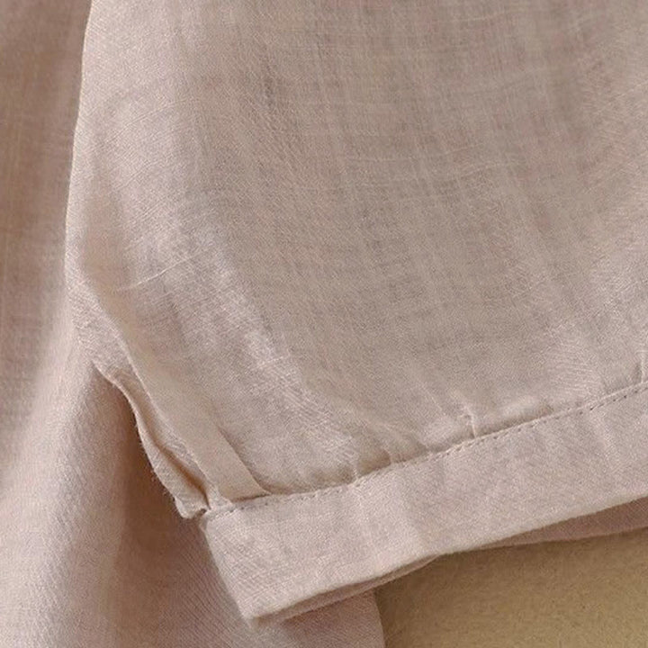 Buddha Stones Camicia da donna con maniche a tre quarti, scollo rotondo e bottoni semplici - image 17