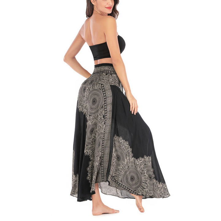 Abito da spiaggia con gonna a fiori e mandala boho in stile Buddha Stones Two - image 16