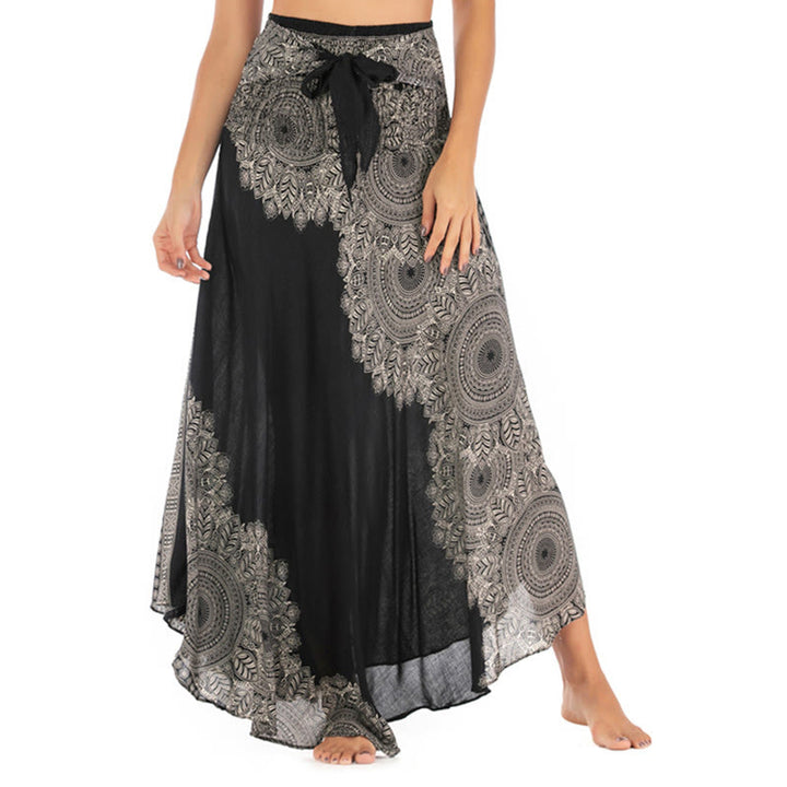 Abito da spiaggia con gonna a fiori e mandala boho in stile Buddha Stones Two - Nero - US4-12, UK/AU8-16, EU36-44 (F) - image 10