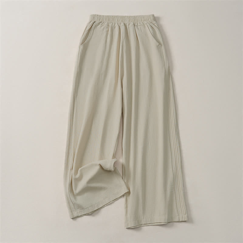 Buddha Stones Pantaloni corti da donna a gamba dritta, casual, minimalisti, tinta unita, per primavera, estate e autunno, con tasca. - Biancheria - US12, UK/AU16, EU44 (3XL) - image 0