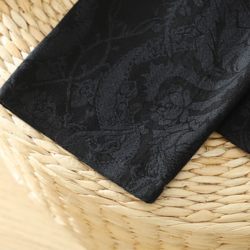 Buddha Stones Kimono da donna autunnale stile Tang vintage con coulisse e stampa floreale. - image 13