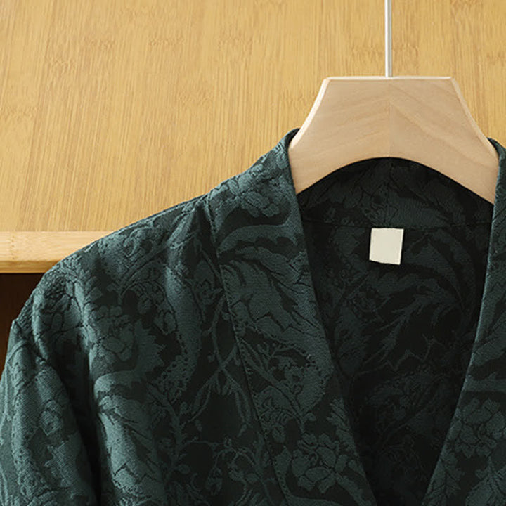 Buddha Stones Kimono da donna autunnale stile Tang vintage con coulisse e stampa floreale. - image 2