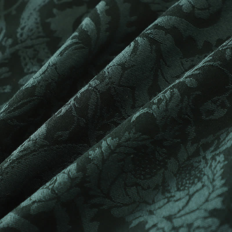Buddha Stones Kimono da donna autunnale stile Tang vintage con coulisse e stampa floreale. - image 7