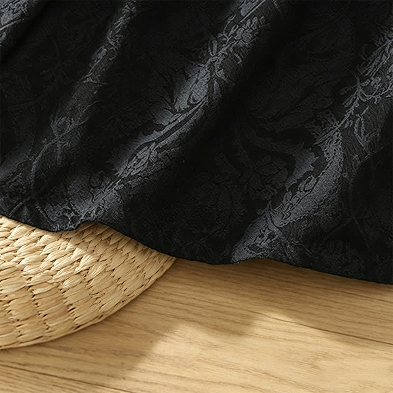 Buddha Stones Kimono da donna autunnale stile Tang vintage con coulisse e stampa floreale. - image 12