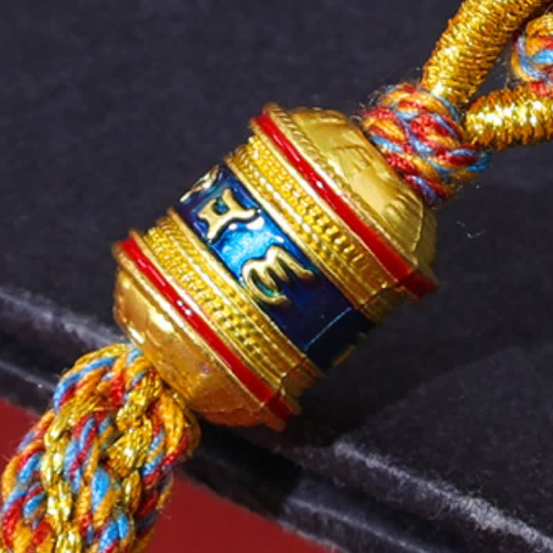 Buddha Stones Bracciale tibetano di protezione con cordino rosso Om Mani Padme Hum - image 7