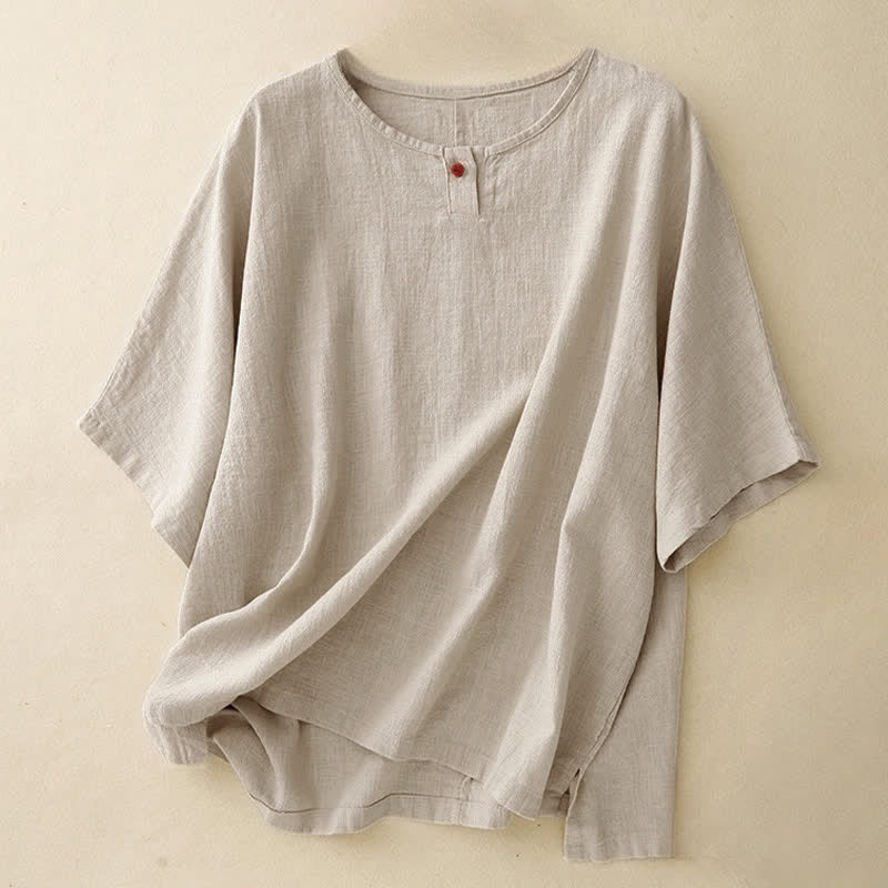 T-shirt da donna a maniche corte, girocollo, modello ampio, con stampa Buddha Stones. - Biancheria - manica corta - US14, UK/AU18, EU46 (2XL) - image 0