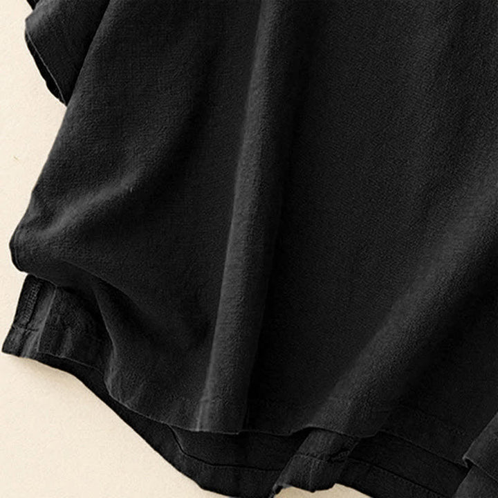 T-shirt da donna a maniche corte, girocollo, modello ampio, con stampa Buddha Stones. - image 17