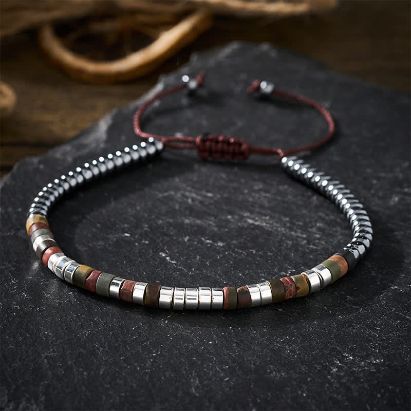 Buddha Stones Bracciale con perle di ematite dal potere speciale - image 3