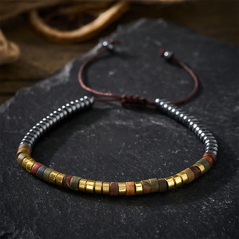 Buddha Stones Bracciale con perle di ematite dal potere speciale - image 11